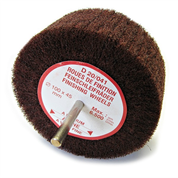 Mounted Nylon Finishing Wheels on 6mm Spindle (Abrasive Nylon)