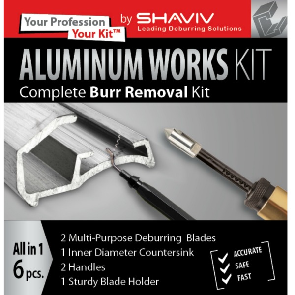 Shaviv Kit Deburring tools for Aluminium countersink and blades