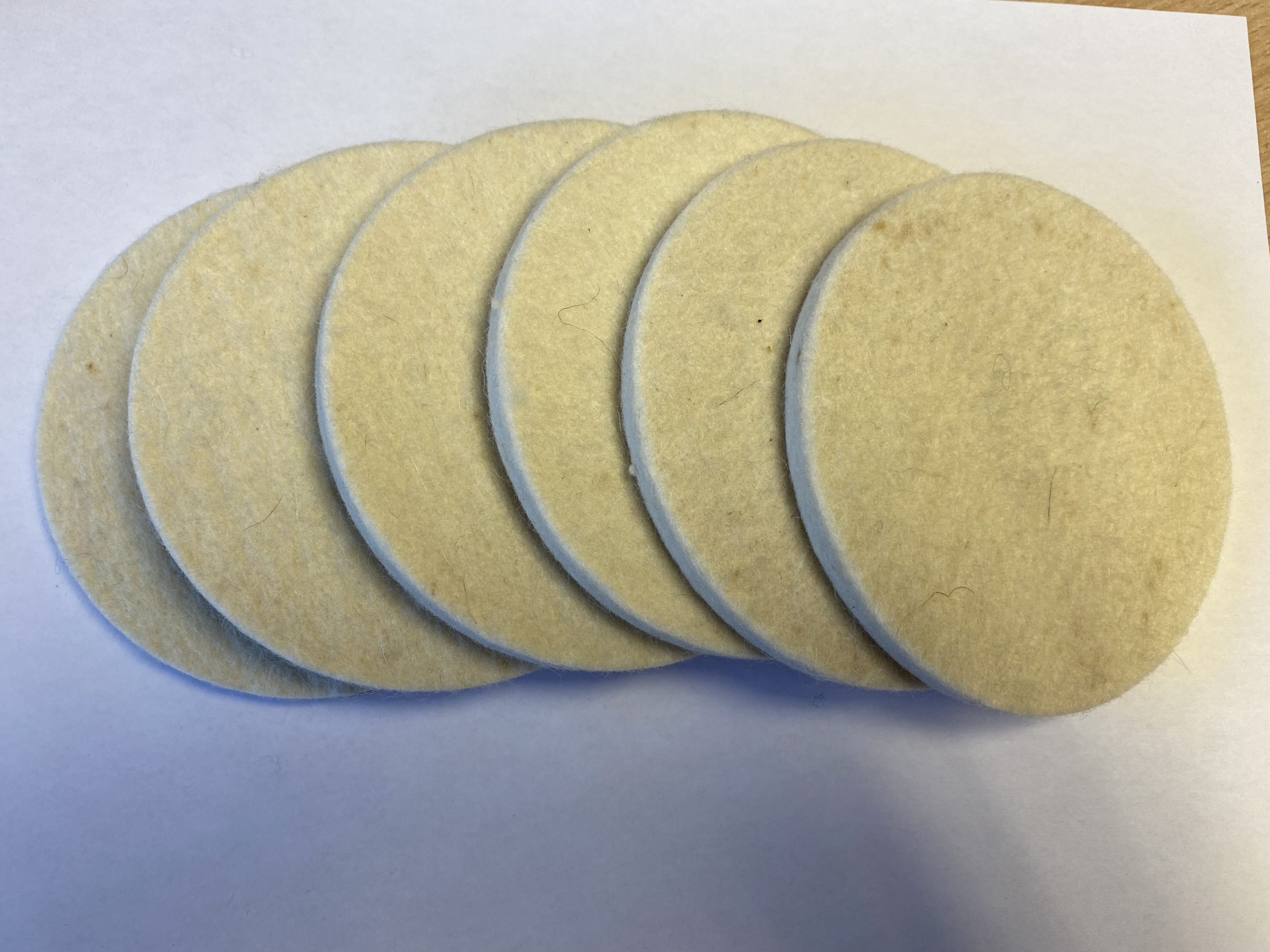 Soft Felt Polishing Wheels in Moleroda clearance made in UK